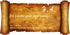 Hildebrand Adrienn névjegykártya